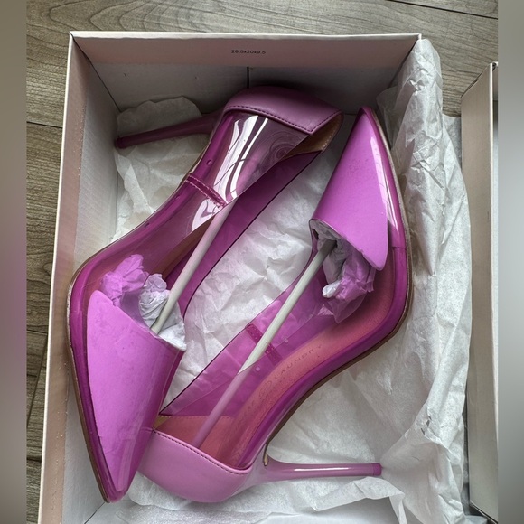 Chinese Laundry Women's Darling Vinyl Pump Shoe Heels Purple Sz 7.5 New - Picture 13 of 13